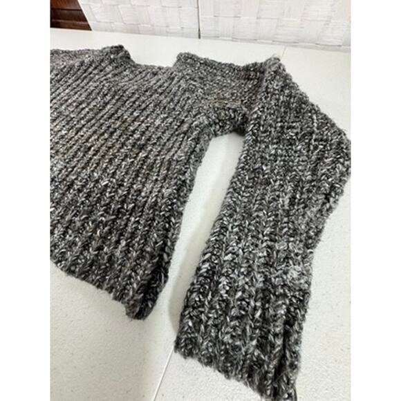 "525 AMERICA" Sweater Womens Cropped Chunky Knit Front Pocket SZ M Workwear Warm - Picture 10 of 11